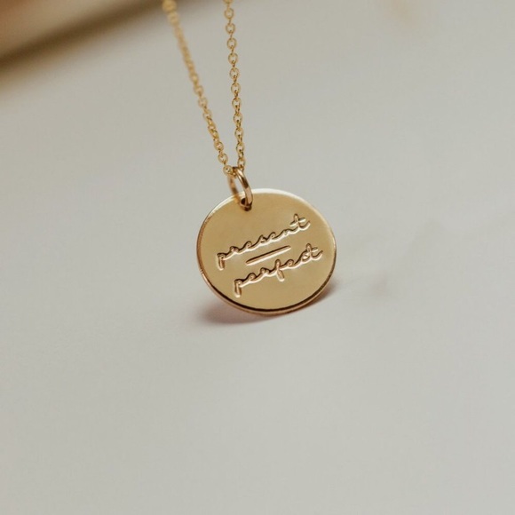 Present/Perfect Mantra Classic Gift Charm Necklace - Picture 8 of 16